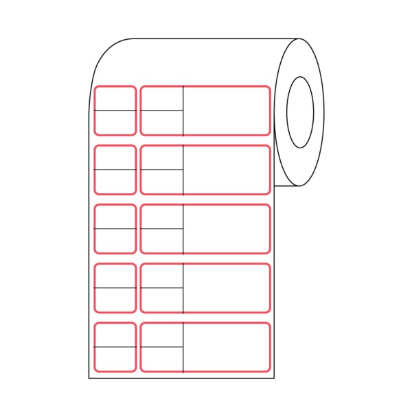 Nevs Misys/Sunquest - Multi Set Label MSL - Knife-Cut 1 3 x 4 3, PK8 CB-SUN-7KB-STAT - main